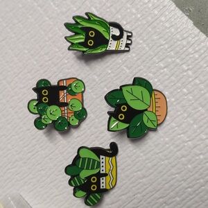 🩵2/$10🩵Cute Cat Plant Enamel Pins